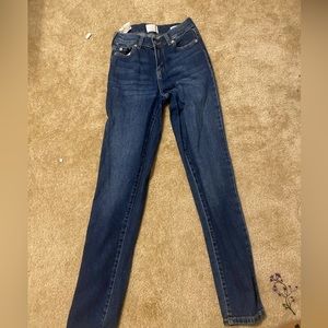 Denim dark blue jeans